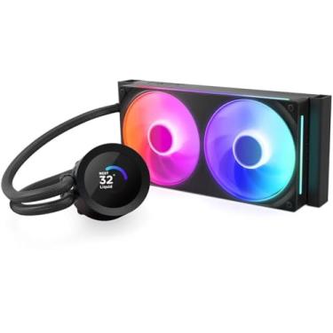 Imagem de Water Cooler NZXT Kraken Plus 240 RGB Preto com Tela LCD 240mm RL-KN240-B2
