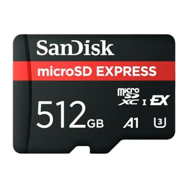 Imagem de SanDisk Cartão microSD Express de 512 GB - Leitura de até 880 MB/s, gravação de até 650 MB/s, gravação sustentada de 220 MB/s, U3, C10 - SDSQXFN-512G-GN4NN