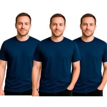 Imagem de Kit 3 Camisetas Masculinas FMF Básicas Fitness Treino Academia-Masculino