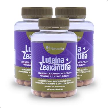 Imagem de Luteína + Zeaxantina com Vitaminas e Zinco Quelato (3 und. 180 cápsulas)