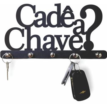 Imagem de Porta Chaves Cade A Chave Parede Suporte Chaveiro Criativo