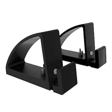 Imagem de Kit 2 Suporte de Mesa Para Tablet Tela Tv e Monitor de Polegadas Ajustável Resistente(PRETO)