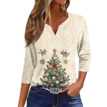 Imagem de Túnica COTECRAM, manga 3/4, botão, decote em V, solta, plus size