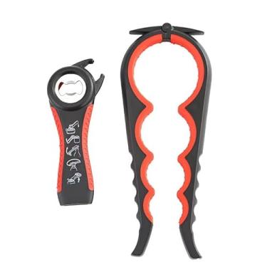 Imagem de Zmingxuan Abridor de garrafa e pote multifuncional, ferramenta de cozinha 6 em 1, abridor de latas de vidro, adequado para cozinhas e salas de jantar, pode ser facilmente aberto por mulheres, crianças