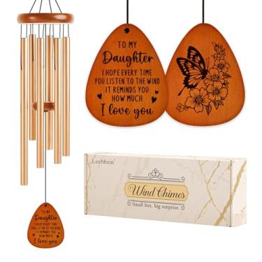 Imagem de Presentes para filha, sinos de vento, melhor presente de Natal para filha, presente de aniversário de mãe e pai, lembrete de amor para Ação de Graças, formatura, casamento, Dia das Mães - Grande 91 cm