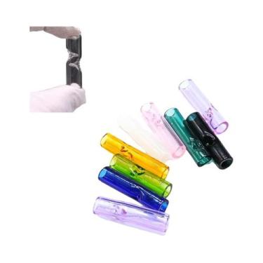 Imagem de Filtro De Vidro Reutilizável Para Cigarros, Portátil, Com Pontas Redon