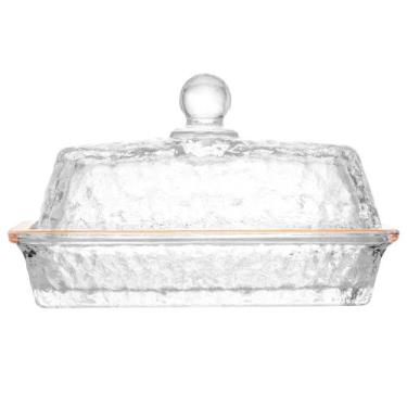 Imagem de Manteigueira cristal fio de ouro tampa petra lyor