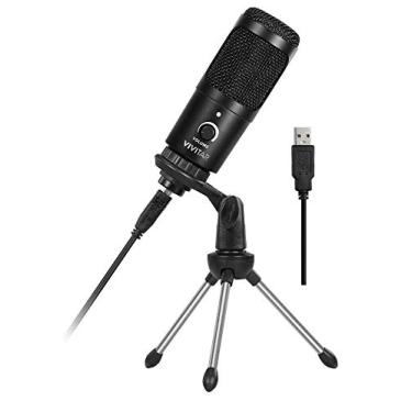 Imagem de Microfone Condensador USB Vivitar para estúdio de Som