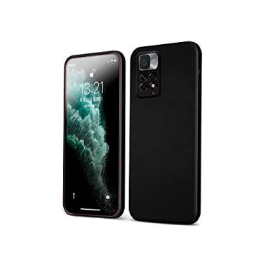 Imagem de Capa Capinha Aveludada Premium Compatível Com Redmi Note 11 4G (Preto)