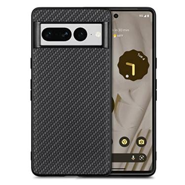 Imagem de YUNCHAO Caixa de telefone Para o Google Pixel 7 Pro Carbon Fiber Texture Leather Capa traseira capa capa para celular