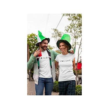 Imagem de Camiseta Estampada A.M.I.G.O.S Branca Tamanho PP