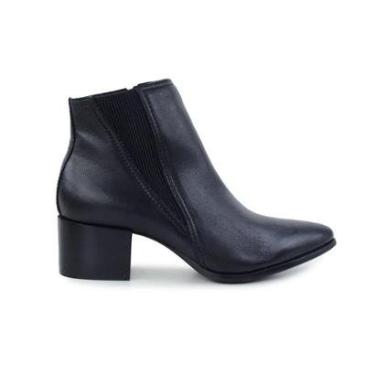 Imagem de Bota Feminina Mezzo Punto Cano Baixo View Preta - MZ21019-Feminino