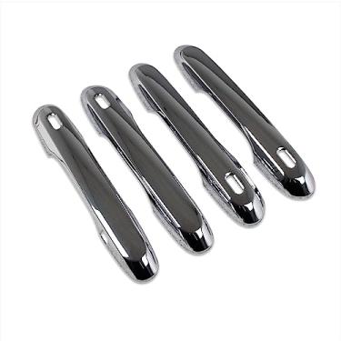 Imagem de RQING Para Lexus New RX RX350 RX350h RX500h 2023 2024 Guarnições de tampa de maçaneta externa (cromada)