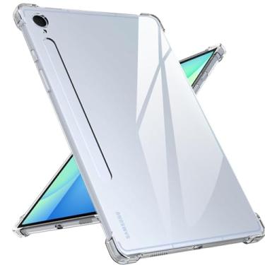 Imagem de Natbok Capa transparente para Samsung Galaxy Tab S10 FE Plus 13,1 polegadas 2025, proteção avançada contra quedas de airbag, silicone flexível, à prova de choque, antiarranhões, capa fina para tablet