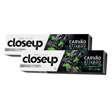 Imagem de Kit 2 Creme Dental CLOSEUP Carvão Ativado 85g