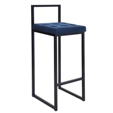 Imagem de Banqueta Para Balcão Cozinha Alta 70cm - Elegance Móveis Industriais, 