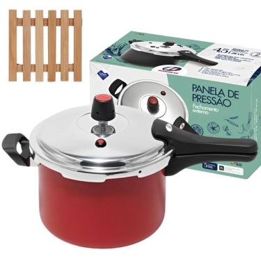 Imagem de Panela De Pressão 4,5 L Fechamento Externo + Descanso Panela