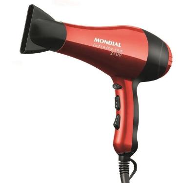 Imagem de 2X Secador De Cabelo Mondial Infinity Ion 2500 Sc-12 Vermelh