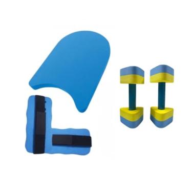 Imagem de Black Friday Kit Hidroginastica Halter Caneleira e Prancha Pequena Cores Diversas(Azul)