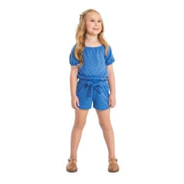 Imagem de Conjunto Infantil com Cropped e Short Clochard em Malha Laise Quimby, 
