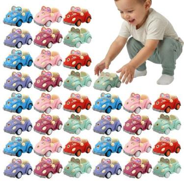 Imagem de Kit 36 Fuscas Coloridos Com Movimento A Fricção Carrinhos De Brinquedo