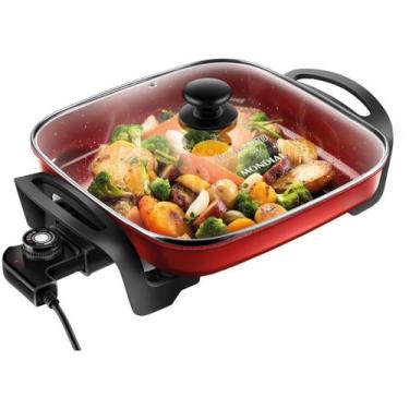 Imagem de Panela Elétrica Multicook Premium PE-49-RC 127V - Mondial, Preto e Ver