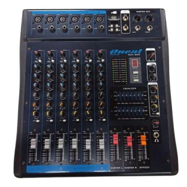 Imagem de Mesa De Som Misturador Oneal Omx 602 6 Canais Usb