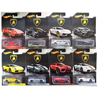 Imagem de Hot Wheels 2017 Lamborghini Bundle of 8 Die-Cast Vehicles 1:64 Scale