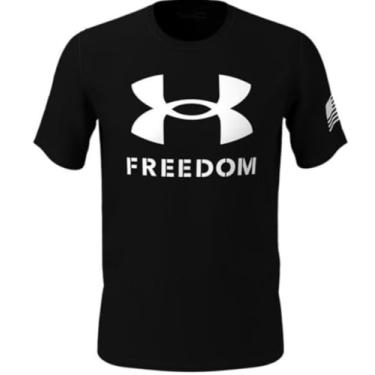 Imagem de Under Armour Camiseta com logotipo Boys Freedom, (001) preto/branco, P