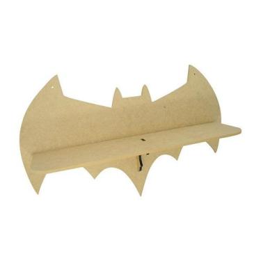 Imagem de Prateleira Morcego Infantil Decoração 54,5x13x33 Mdf Madeira - Atacadã