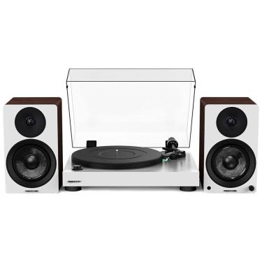 Imagem de Vitrola Toca Discos Retrô com Pré Amplificador e Alto Falantes, 90W, 110v, FLUANCE RT81WHAI41WW, Branco