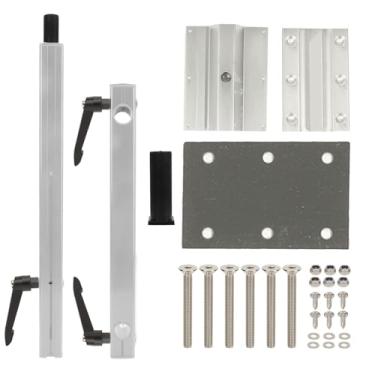 Imagem de Grcfumo Adjustable RV Table Legs, Aluminum Alloy Standing Desk Frame, Removable RV Table Leg Base Mount for Campervans, Vehicles and Yachts (Silver Walnut)