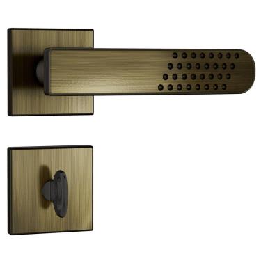 Imagem de Fechadura Stam 803/21 Roseta Quadrada Antique  G  Rq1