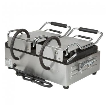 Imagem de Waring WDG300 Grill Panini com Duas Placas Lisas e Duas Ranhuradas - Superfície 43 x 24 cm, 240V, 3120W