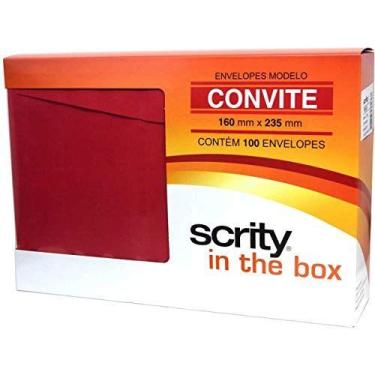 Imagem de Envelope Convite Colorido 160X235 Vermelho Toquio 80G - SCRITY