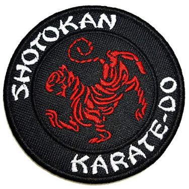 Imagem de ATM190V Karate Shotokan Patch Bordado Fecho de Contato Para Uniforme
