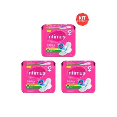 Imagem de Absorvente Intimus Tripla Proteçao Com8 Seca Com Abas - 3Un