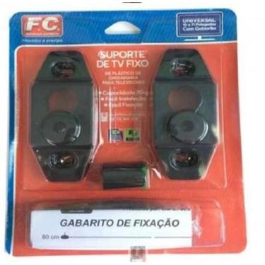Imagem de Suporte Para Tv Fixo Universal Com Gabarito - F.C