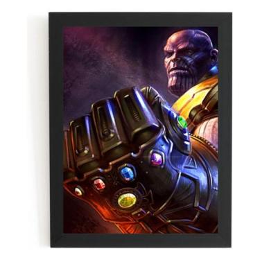 Imagem de Quadro Poster Moldura Luva Thanos Filme Vingadores Arte - Fanarte