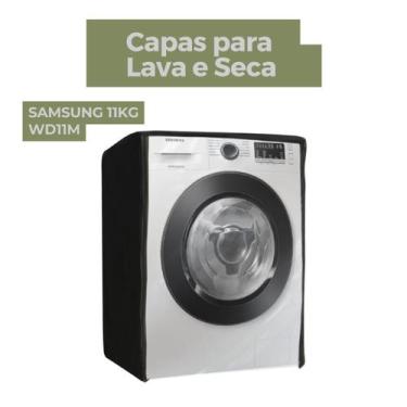 Imagem de Capa para lava e seca samsung 11kg wd11m transparente flex - Capas Fle