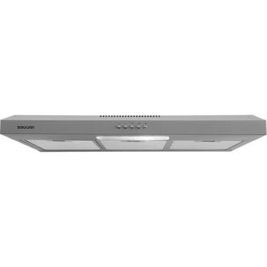 Imagem de Depurador E Exaustor De Ar Suggar Slim 80cm 3 Velocidades Prata, 110V