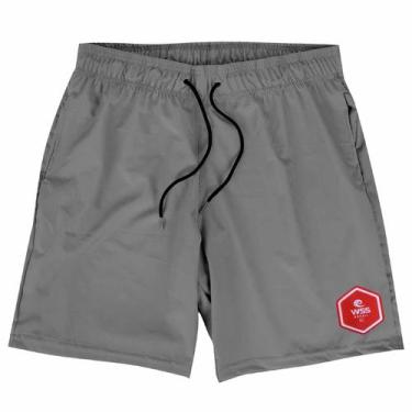 Imagem de Bermuda Praia Elastano Premium Grey WSS Hexa Colors - Web Surf Shop - 