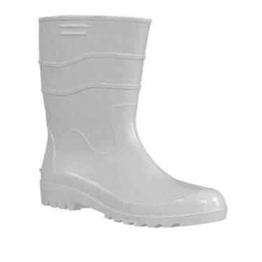 Imagem de Bota de PVC Branca Cano Médio 28 cm Workflex CA 37.130 - no-brand, 42