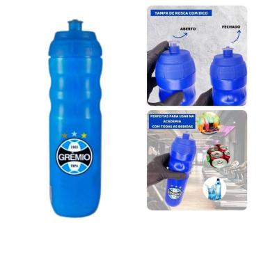 Imagem de Squeeze Top Térmica 550Ml Garrafa Azul Água Esporte Bike