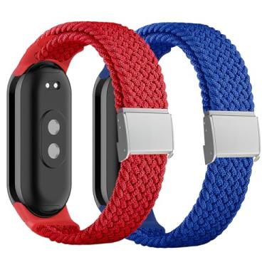 Imagem de Harikiri Pulseiras trançadas compatíveis com Xiaomi Mi Band 10/9/8, pulseira de reposição esportiva de nylon para mulheres e homens