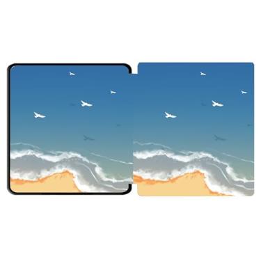 Imagem de Yzlvigrous Capa para Kindle Oasis 9/10ª Geração 2017/2019, Modelo: CW24WI/S8IN4O, TPU de 7 Polegadas TPU Tampa de Casca Traseira com Recurso de Vigília do Sono Automático