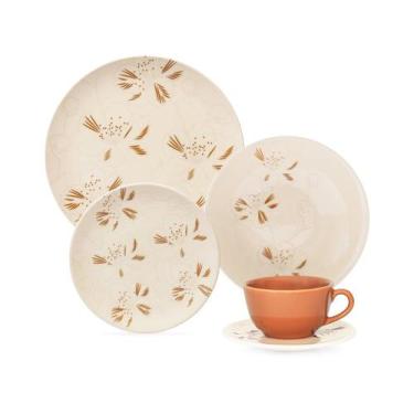 Imagem de Aparelho de Jantar 20 Peças Unni Orquídea Oxford, Colorido