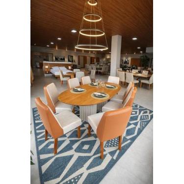 Imagem de Conjunto jantar 08 cadeiras maciça 2x1 Iza - Arbo Design