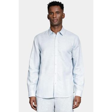 Imagem de Camisa Aramis Manga Longa Regular Linho Azul Claro-Masculino