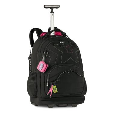 Imagem de Mochila Luluca Bolsa Escolar Juvenil de Rodinhas Varias Cores-Feminino